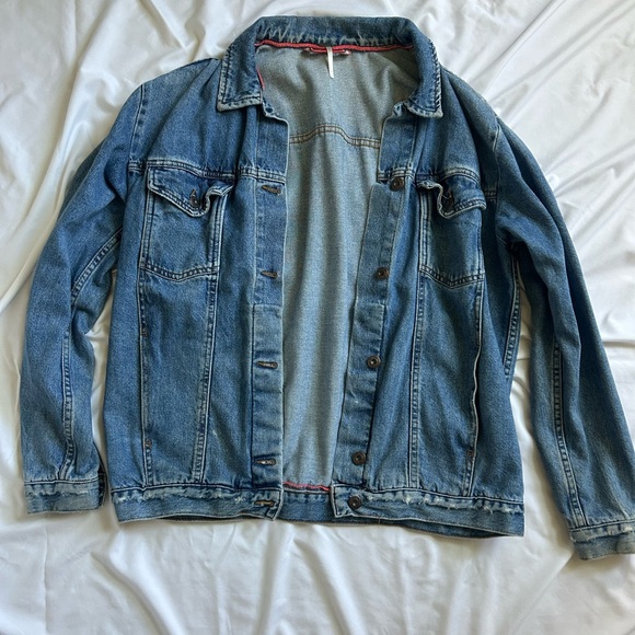 Free People Blue Denim Jacket - Picture 1 of 1